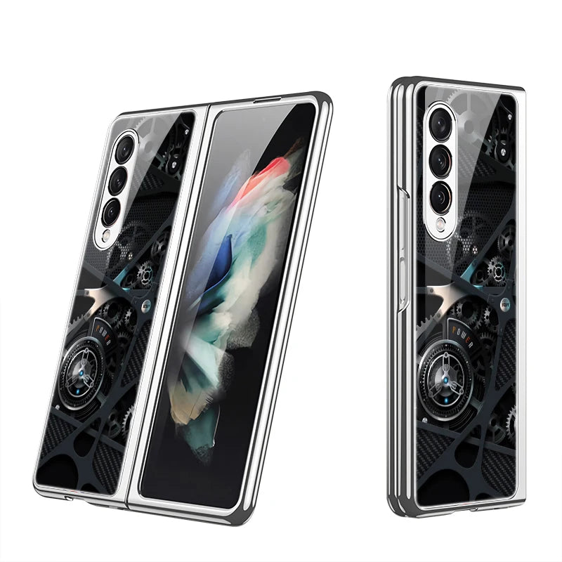 Leather & Tempered Glass Hard Case For Samsung Galaxy Z Fold - Premium Mobile Phone Cases from Dressmycell.com - Just $30! Shop now at Dressmycell.com Leather & Tempered Glass Hard Case For Samsung Galaxy Z Fold - Premium Mobile Phone Cases from Dressmycell.com - Just $30! Shop now at Dressmycell.com